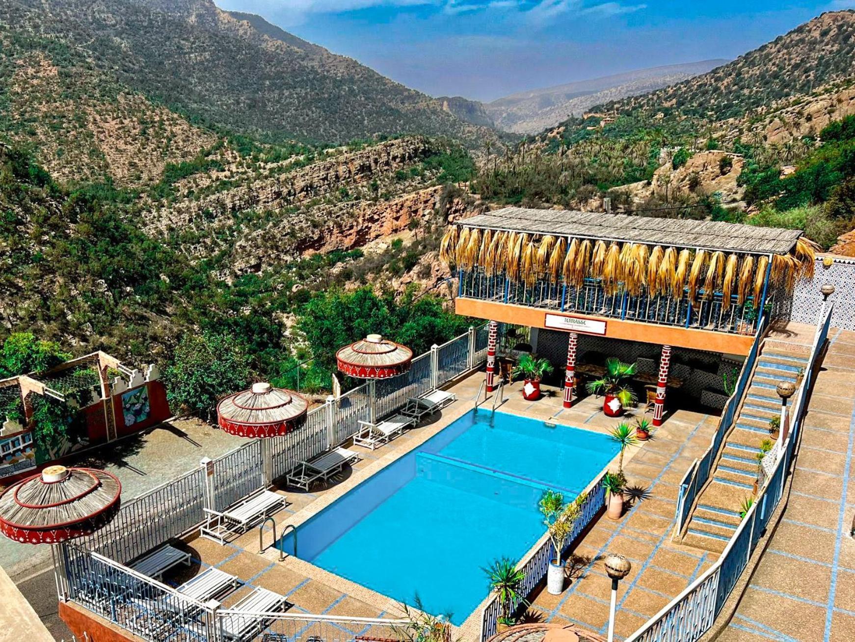 Auberge Les Montagnes Du Paradis Tagherat Anekrim المظهر الخارجي الصورة