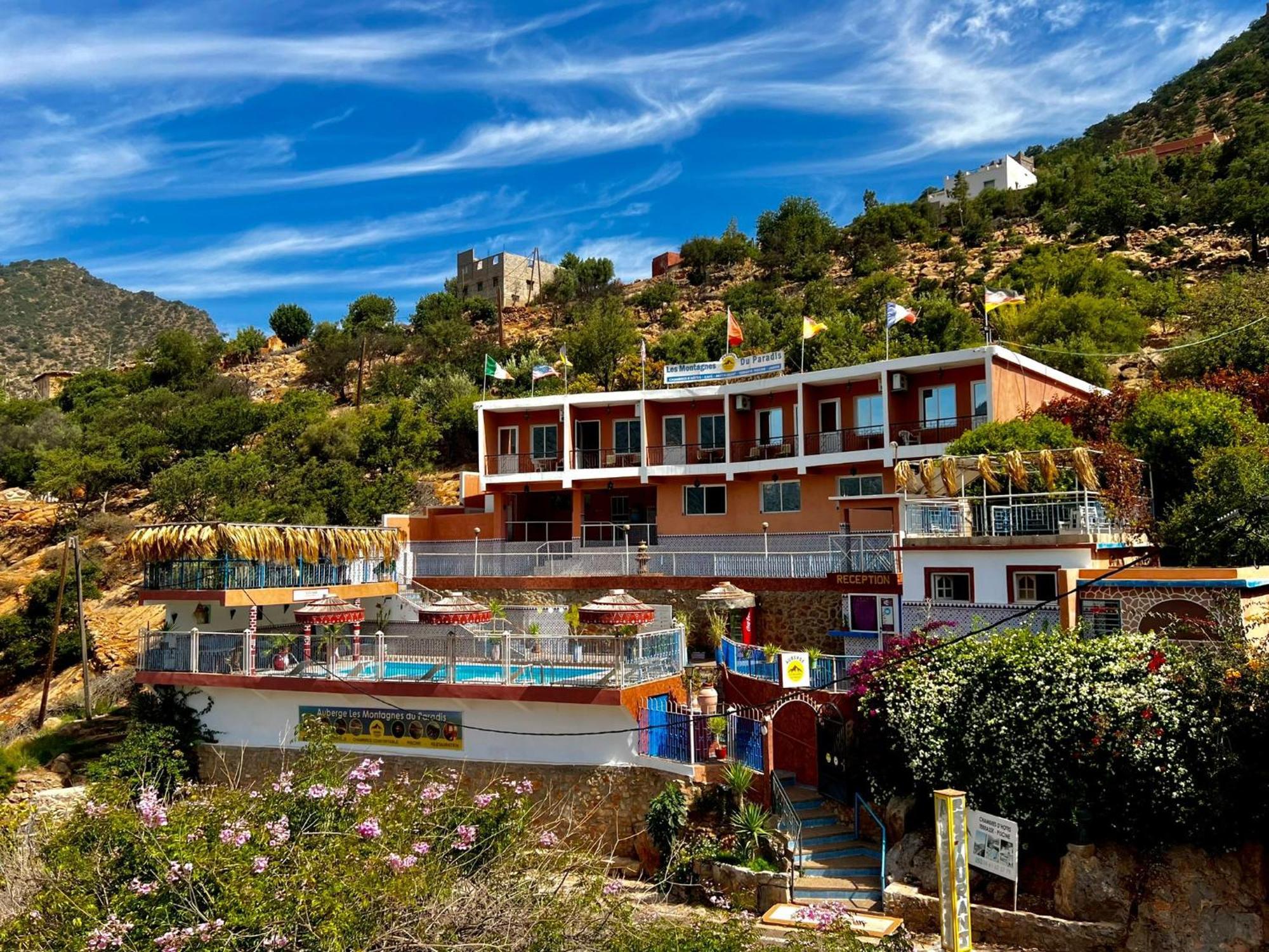 Auberge Les Montagnes Du Paradis Tagherat Anekrim المظهر الخارجي الصورة